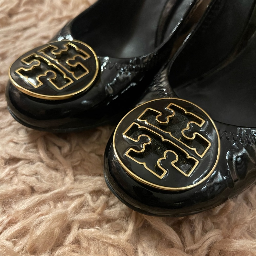 Tory Burch Patent Leather wedge heels